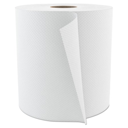 Cascades Pro Select Hardwound Paper Towels, 1 Ply, Continuous Roll Sheets, 800 ft, White, 6 PK H084